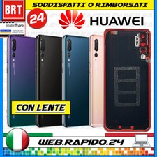 SCOCCA BACK COVER VETRO+LENTE+BIADESIVO HUAWEI P20 PRO CLT-L09 CLT-L29