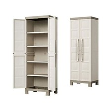 Armadio alto Keter excellence cm 65X45X182 per interno esterno 4 ripiani Grigio/
