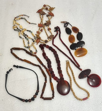 LOTTO COLLANE EBANO CORNO OSSO
