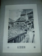 Vintage Travel Poster Enit anni 60 Gubbio Palazzo Consoli 50 x 70 cm