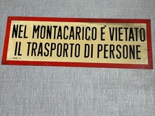 INSEGNA TARGA CARTELLO