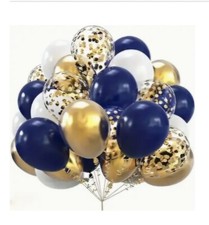 Palloncini confetti dorati blu