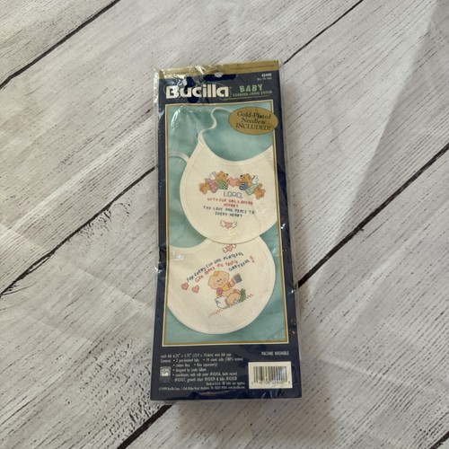 Bucilla mini baby - bib, counted