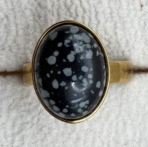 Anello acciaio cabochon - anello,
