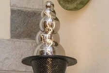 Lampada da tavolo, Acciaio Inox, Dimmerabile, LED  E27 4W Luce Bianca Calda