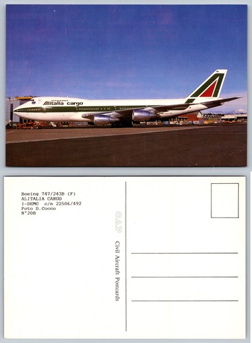 Cartolina continental alitalia - cartolina,