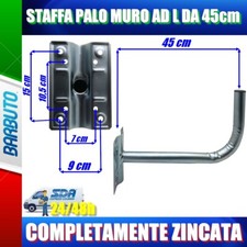 Supporto palo muro da 45 - palo,