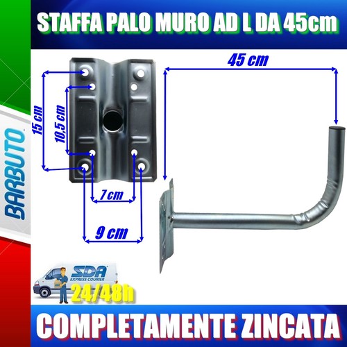 Supporto palo muro da - palo,