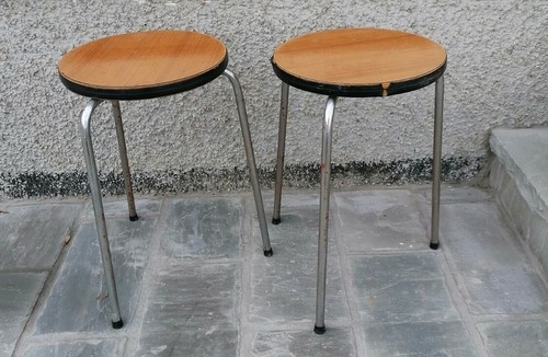 Coppia sgabello vintage - sgabello,