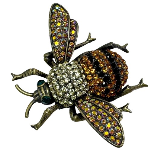Spilla ape grande - con, strass