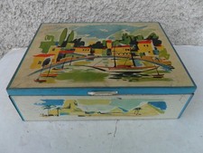 VECCHIA SCATOLA DI LATTA MARCA BERNINA DI MILANO DEGLI ANNI 60 - VINTAGE