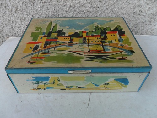 Vecchia scatola latta marca - di,