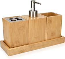 Set Accessori Bagno in Bambù