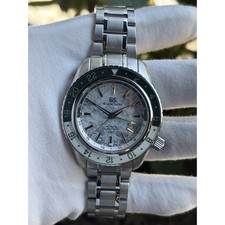 Orologio Seiko NH34 mod GMT 44mm quadrante bianco testurizzato 904L acciaio lunetta 24 ore MAI INDOSSATO