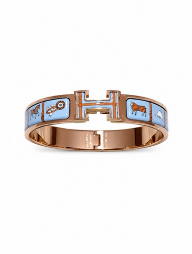 Bracciale smaltato hermes clic - bracciale,