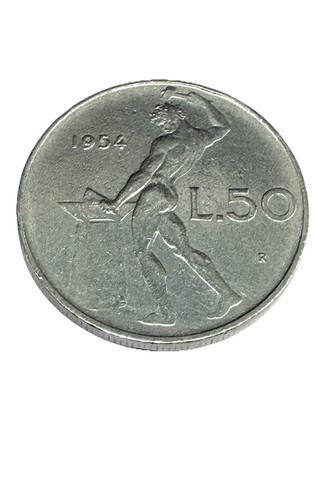 Lire italia 1954 moneta - lire,