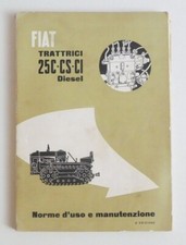 Libretto originale manuale uso manutezione FIAT trattrici 25C-CS-CI diesel