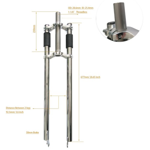 Forcella bici fat - 26*3,5",
