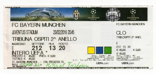 Biglietto juventus torino - ec,