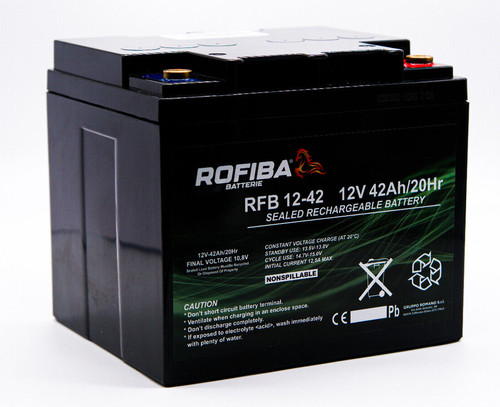 Batteria rofiba rfb 42ah - rofiba, 12-42