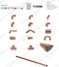 TUBO  IN VERGA E RACCORDI RAME A SALDARE CERTIFICATI TUTTE LE MISURE FRABO ACQUA