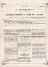 La ricamatrice. Giornale di