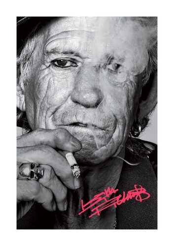 Keith richards signed - keith, a4