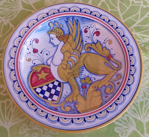 Piatto ceramica deruta - piatto,
