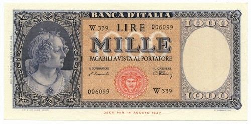 1000 lire italia ornata - 1000,