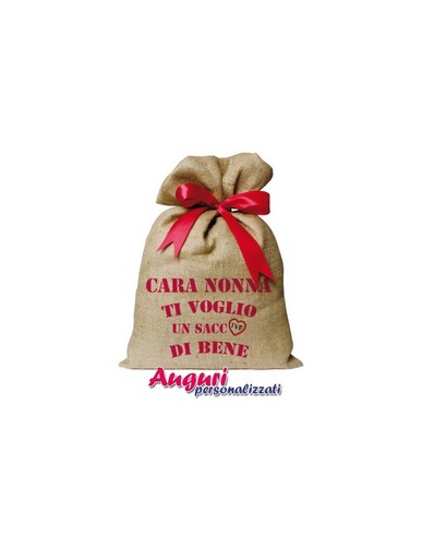 Cuscino sacco ricamato nonna - cuscino,