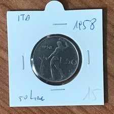 Coin 50 LIRE ITALY 1958