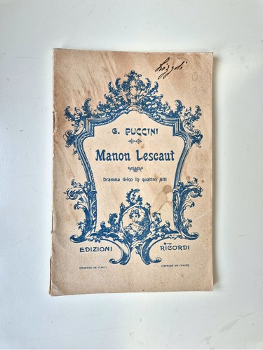 Manon lescaut puccini - lescaut,