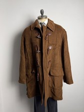 Cappotto Ballantyne vintage Montgomery in Lana Marrone Cashmere Uomo Taglia 52