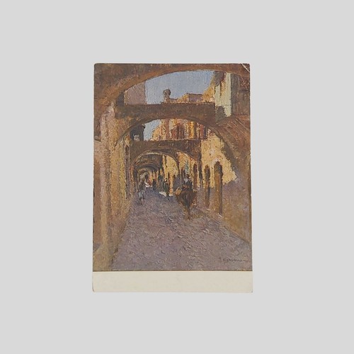 Cartolina pittorica epoca - pittorica, d’epoca
