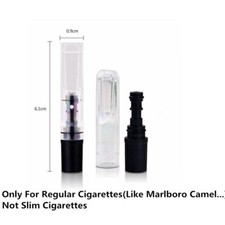 Lotto 10 Pezzi Bocchino per Sigaretta Filtro Nero in Plastica Lavabile