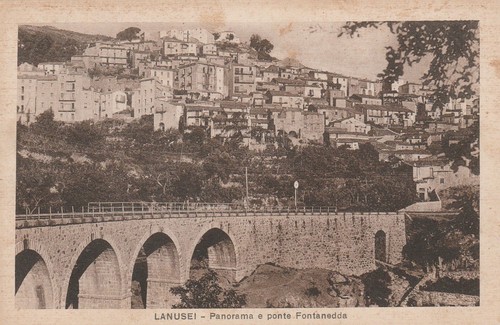 1933 cartolina lanusei - lanusei,
