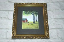 Dipinto vintage DOM MINGOLLA smalto su rame firmato #2