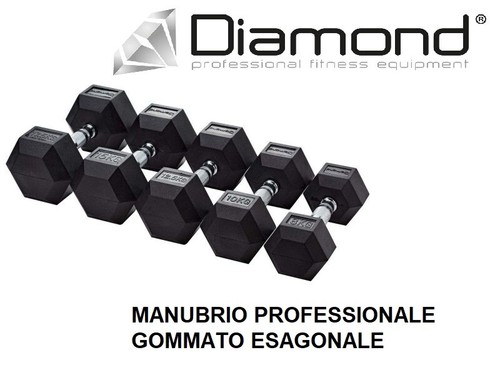 Manubrio esagonale gommato