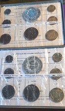  N 2  (Due )Divisionali  Francesi 1973 Con 2x 10 Franchi, Argento Astuccio Zecca