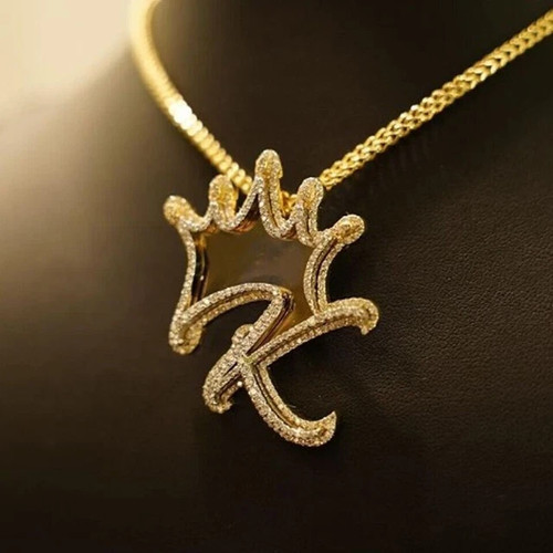 Ciondolo corona lettera - , k