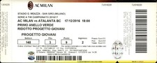 Biglietto stadio AC Milan vs