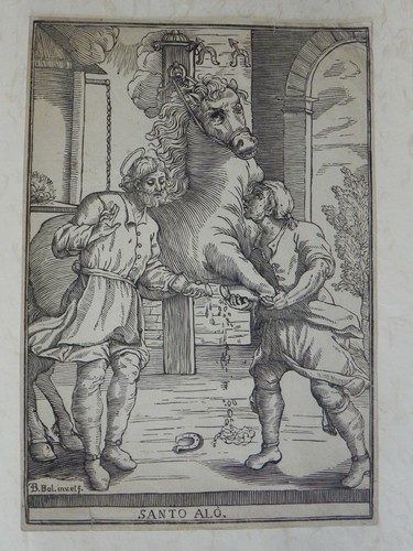 Santo alò xilografia xviii - santo,
