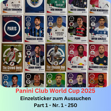 Panini FIFA Club World Cup 2025 - Club World Cup 25 - Adesivo singolo 1-250 a scelta