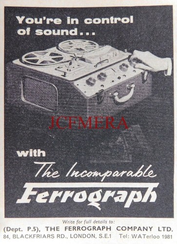 Ferrograph reel tape - reel-to-reel,