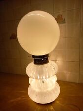 Lampada tavolo globo anni 70 h.55cm nuvoloso vintage globe table lamp lampè