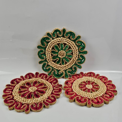 Set sottopentola paglia - 3,