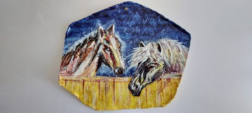 Piatto ceramica anni 50 - ,
