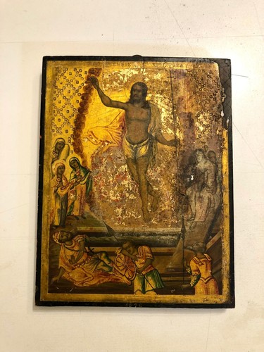 Icona russa antica xix - icona,