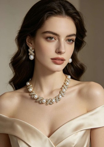 Set collana orecchini con - set,