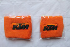 Coppia Polsino Moto Serbatoi Olio Freno/Frizione-Grande/Piccolo Logo KTM Arancio
